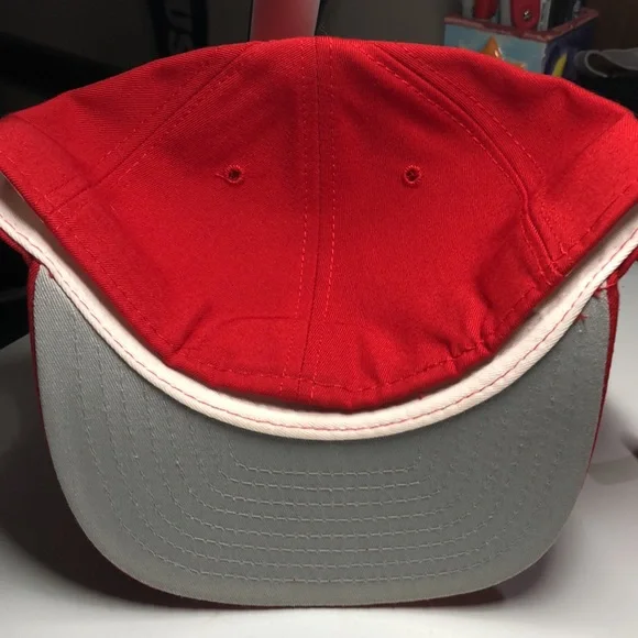 New Era Original Fitted Hat Men’s Red 7 1/4 - Picture 2 of 4